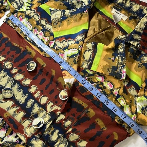 Trench Peacoat by Vertigo Paris, Colorful Versatile Lightweight Small - Picture 10 of 12